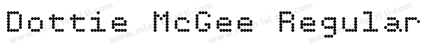 Dottie McGee Regular字体转换